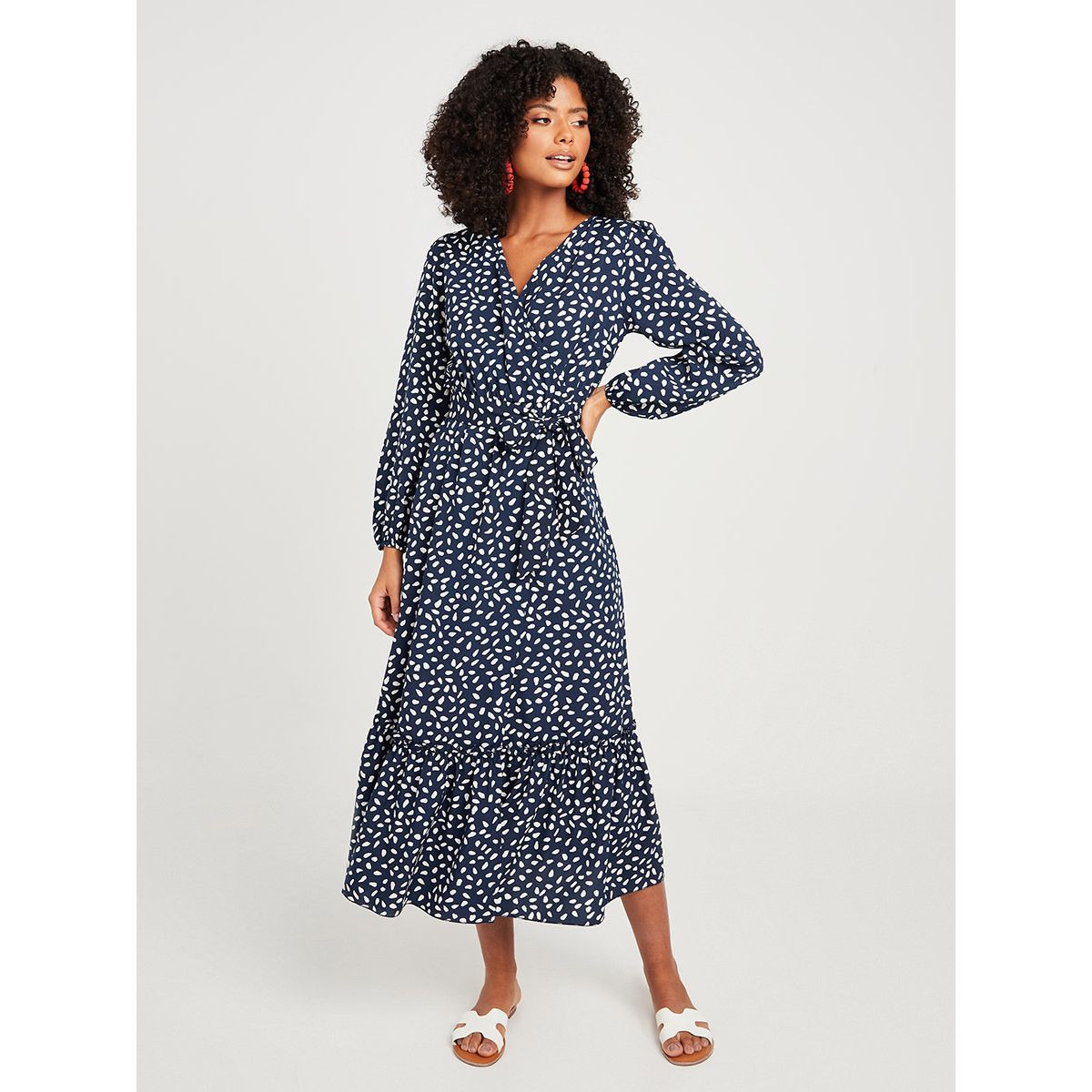 فستان ميدي باكمام طويلة من ستايلي-women-clothing-dresses-image-1