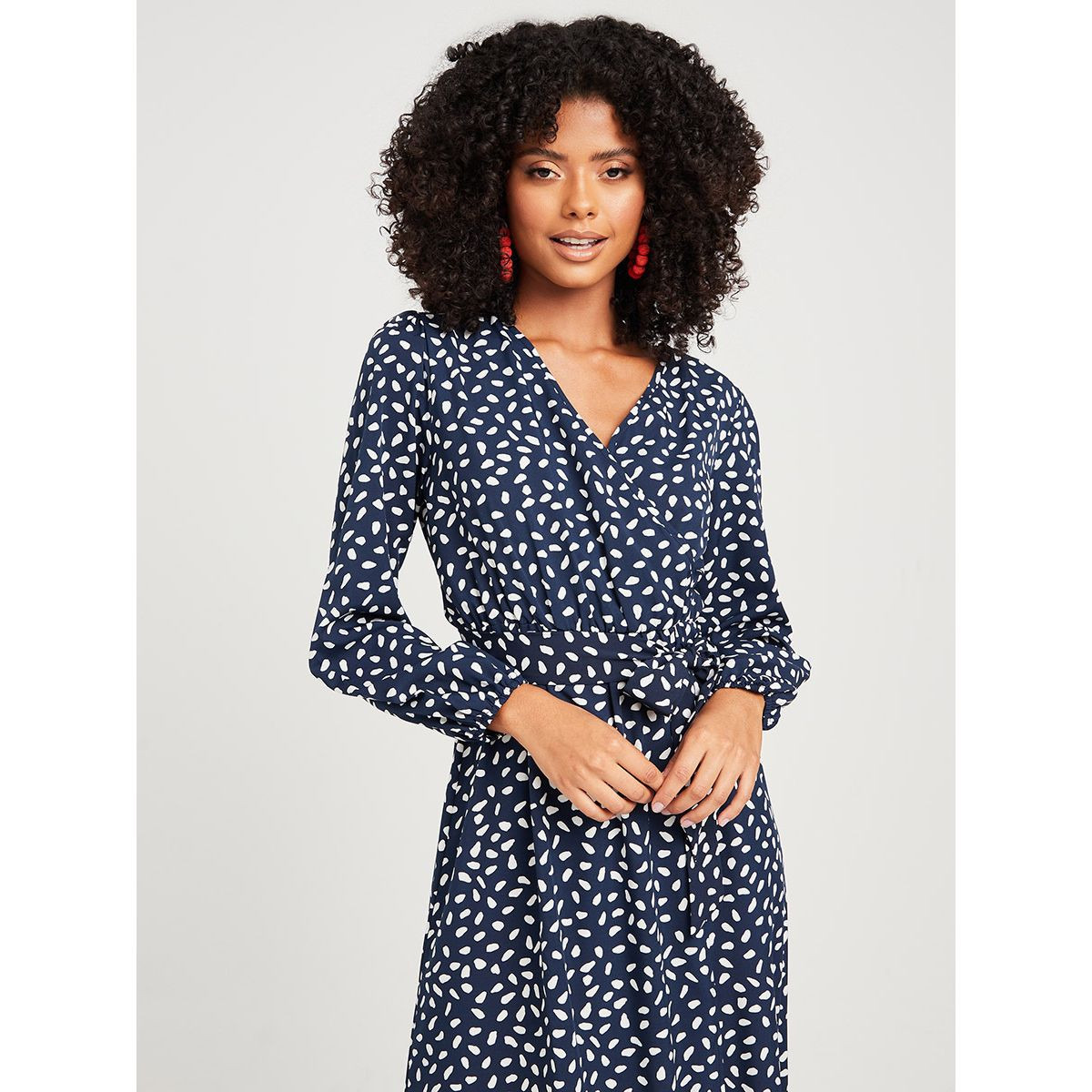فستان ميدي باكمام طويلة من ستايلي-women-clothing-dresses-image-2