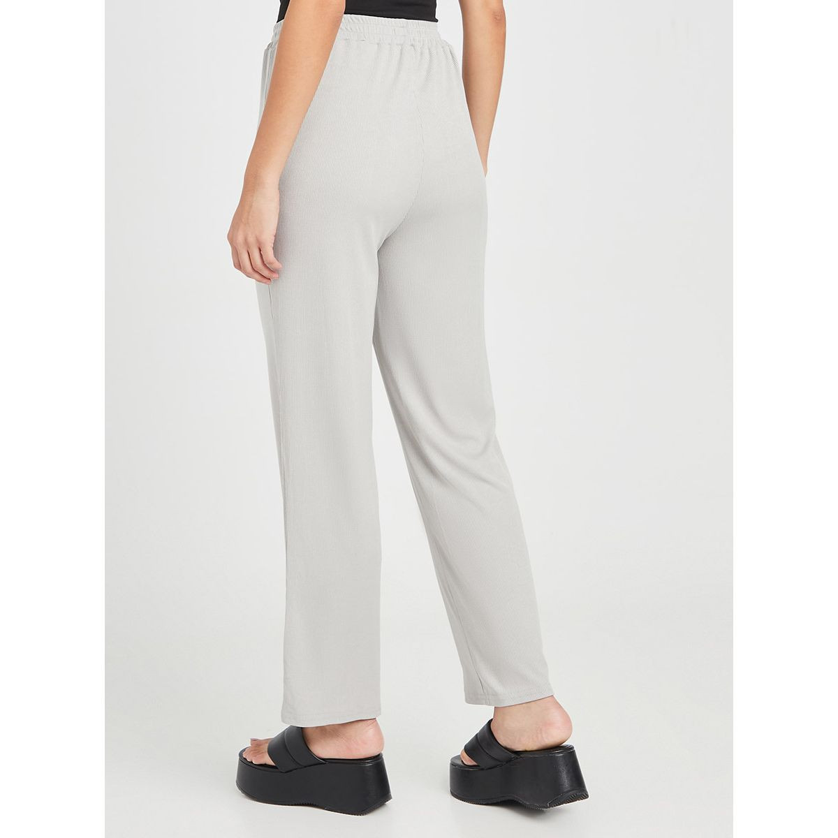 Styli Knitted Straight Leg Relaxed Pants with Tie Waist-women-clothing-bottoms-trousers-image-4
