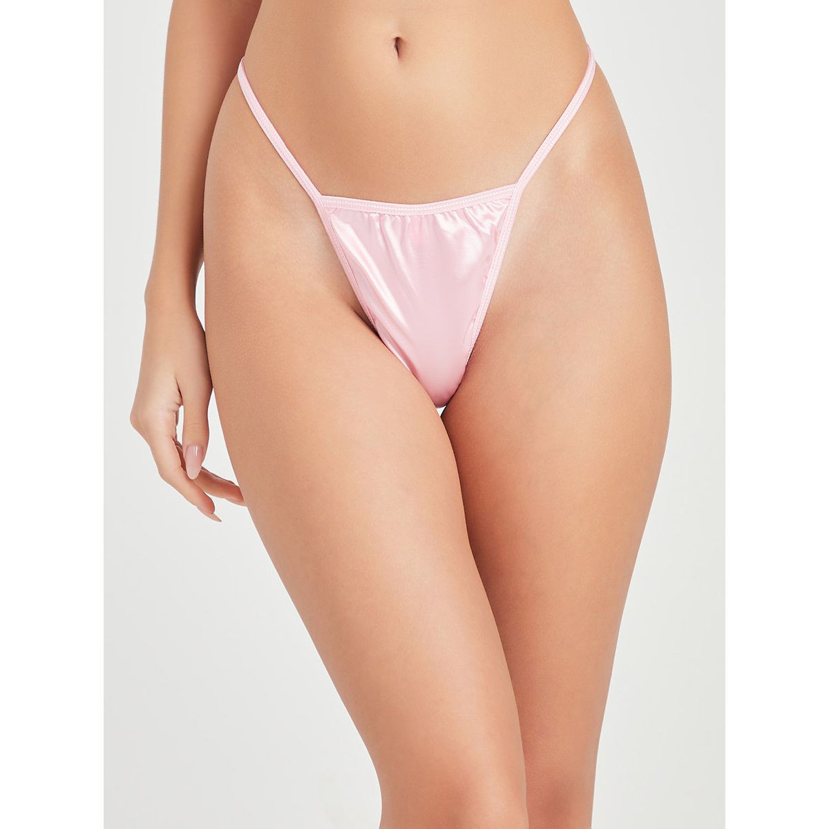 Styli Lace Detail Back Cut Out Satin Babydoll with Thong -women-clothing-lingerie-babydollsandbodysuits-image-4