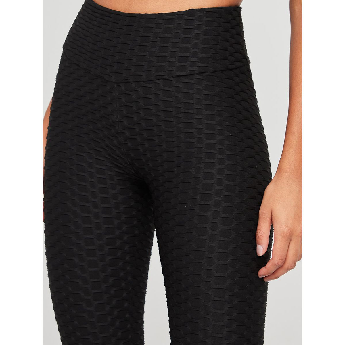 Styli Textured Elasticated Ruched Back Active Leggings-women-clothing-sportswearandactivewear-bottoms-image-3