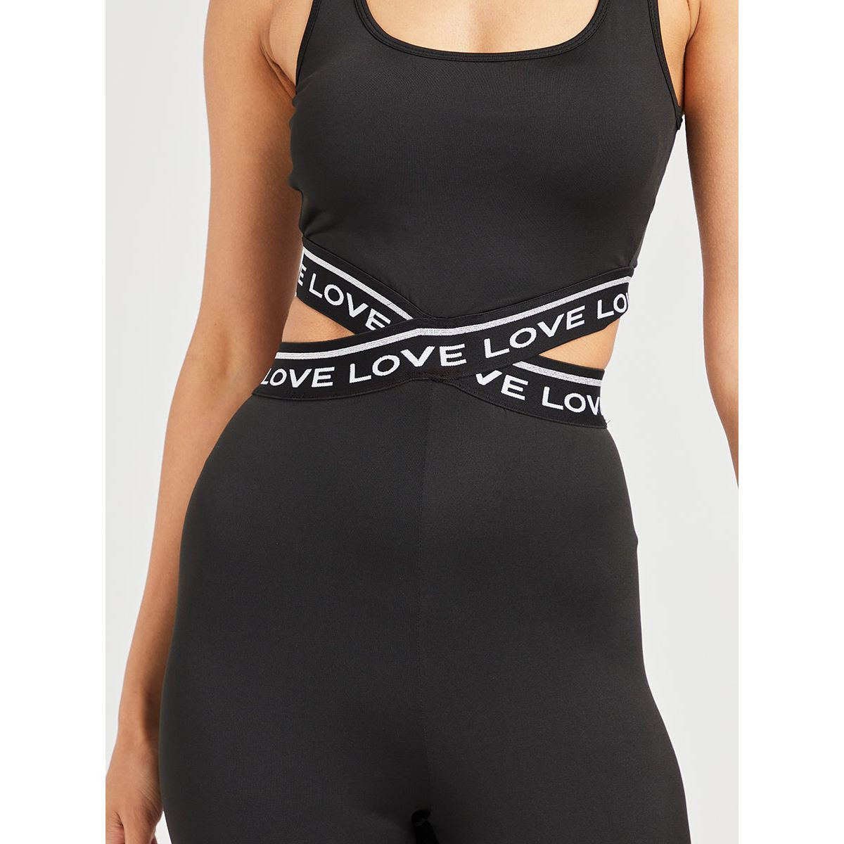 Styli Love Print Elastic Peep Front Active Unitard-women-clothing-sportswearandactivewear-tshirtsandvests-image-4