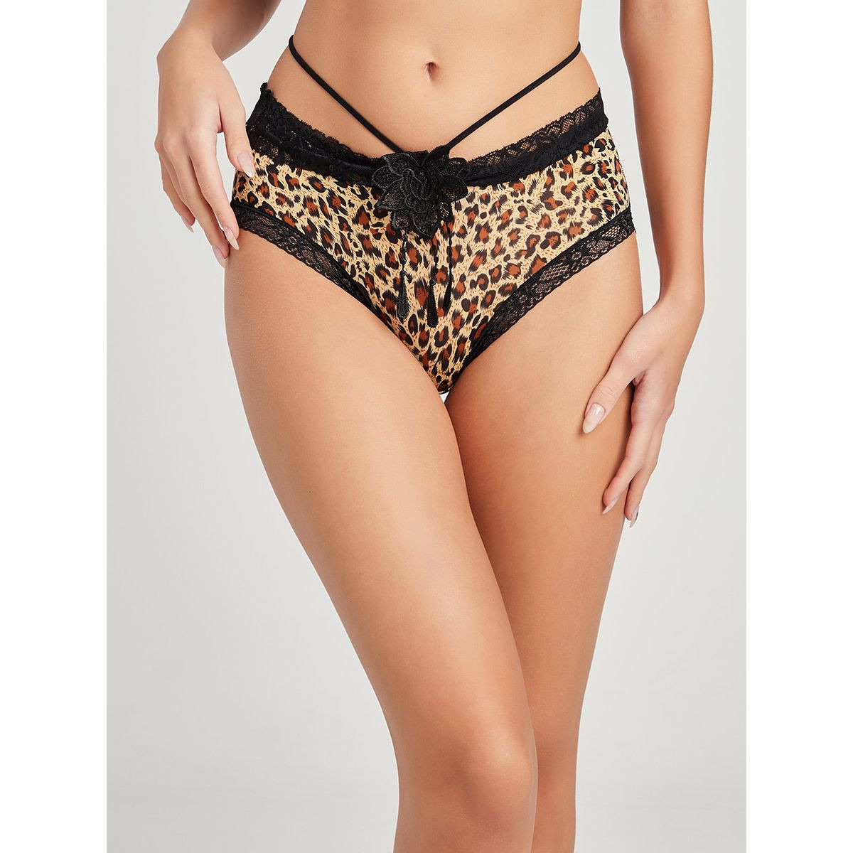 مجموعة من 4 شورتات مطبعة بحيوان من ستايلي-women-clothing-lingerie-panties-image-8