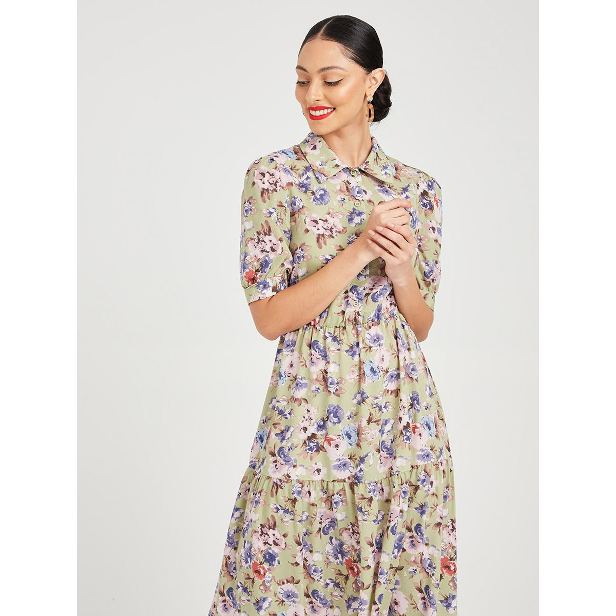 فستان طويل مطبع بزهور من ستايلي-women-clothing-dresses-image-2