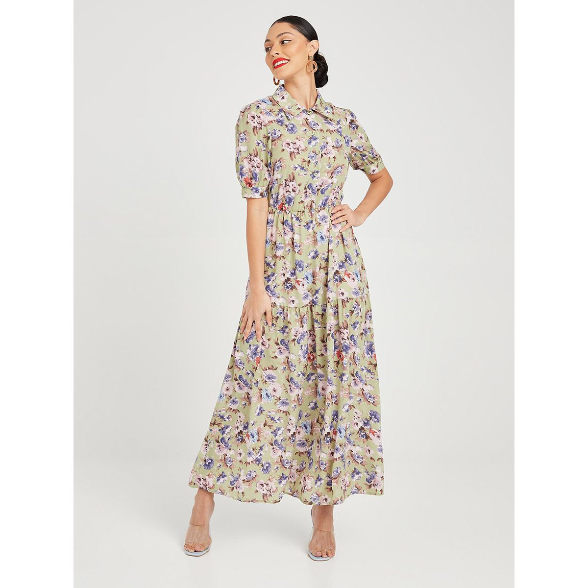 فستان طويل مطبع بزهور من ستايلي-women-clothing-dresses-image-4