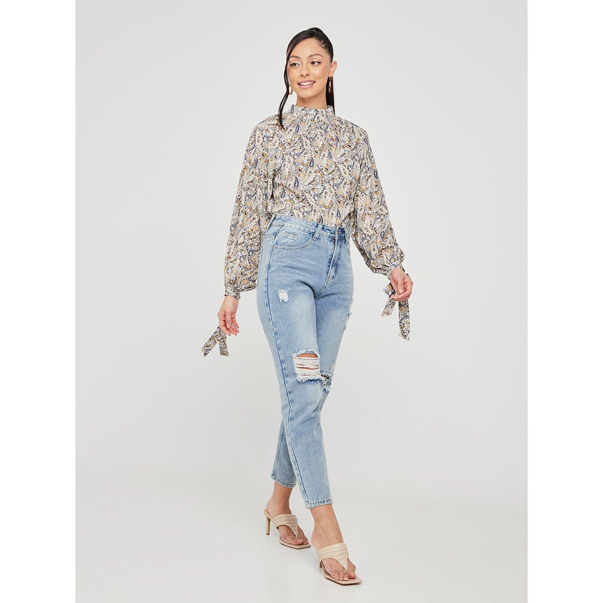 بلوزة باكمام طويلة من ستايلي-women-clothing-shirtsandblouses-blouses-image-2
