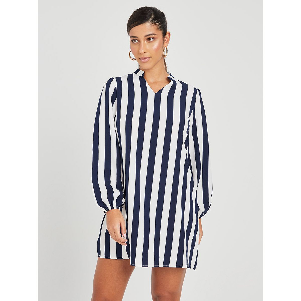 فستان قصير باكمام طويلة-women-clothing-dresses-image-1