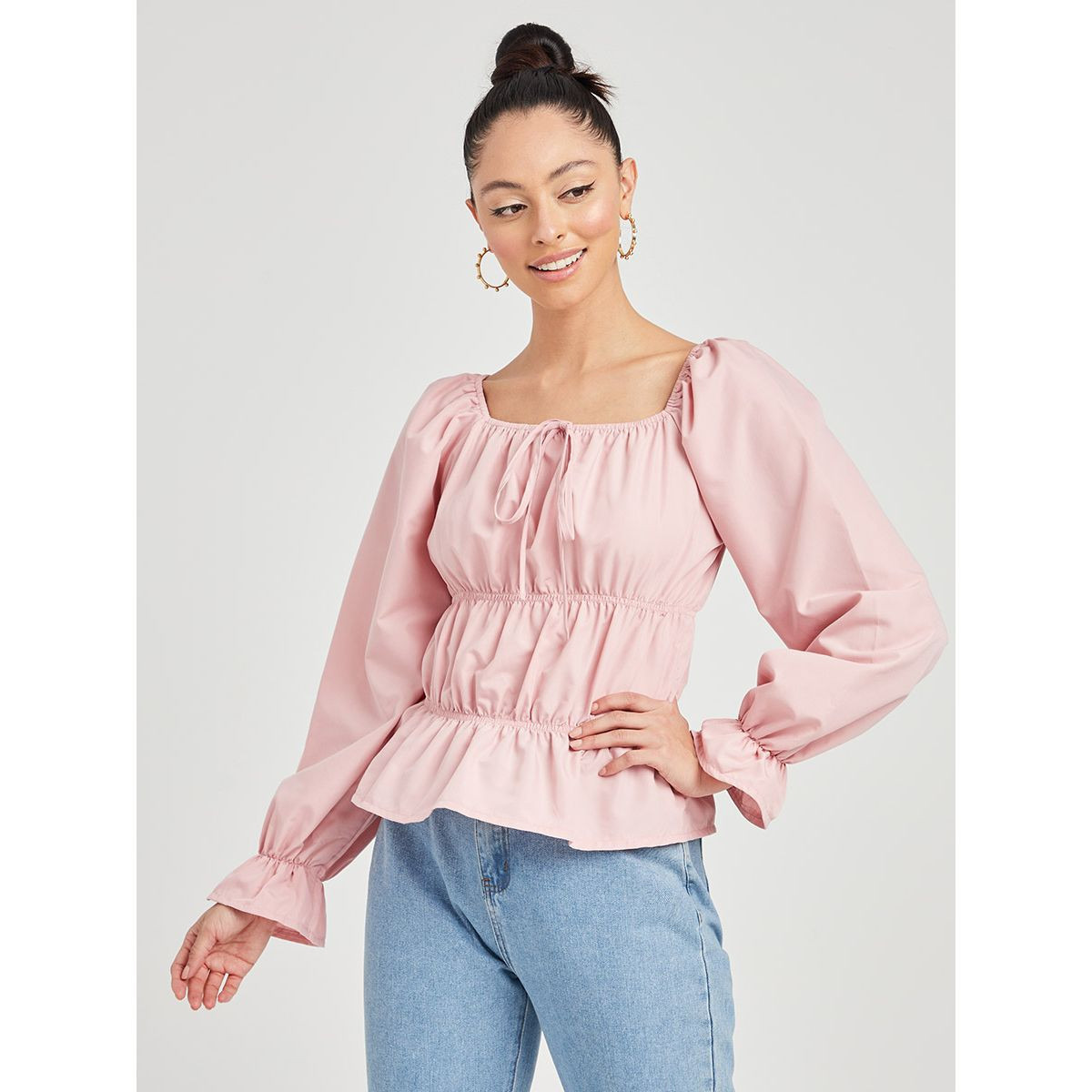 بلوزة باكمام طويلة-women-clothing-shirtsandblouses-blouses-image-1