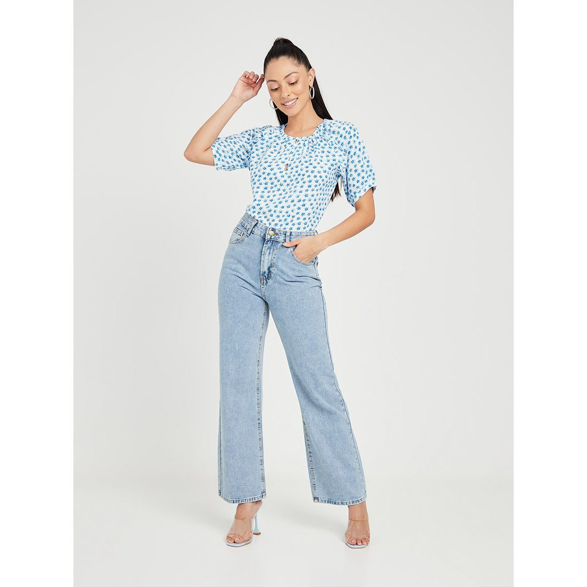 بلوزة باكمام قصيرة-women-clothing-shirtsandblouses-blouses-image-2
