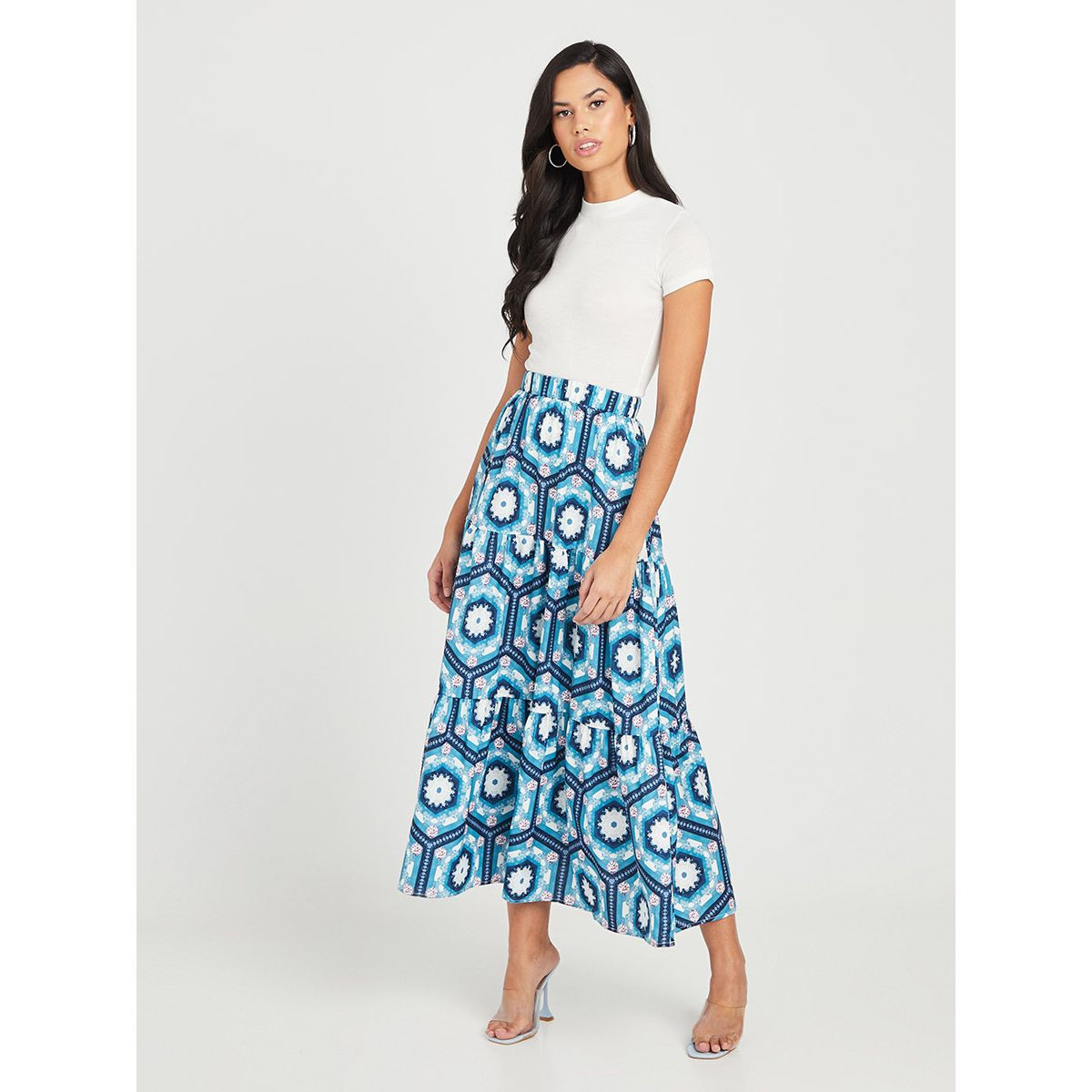 تنورة طويلة بخصر مطاطي من ستايلي-women-clothing-bottoms-skirts-image-4
