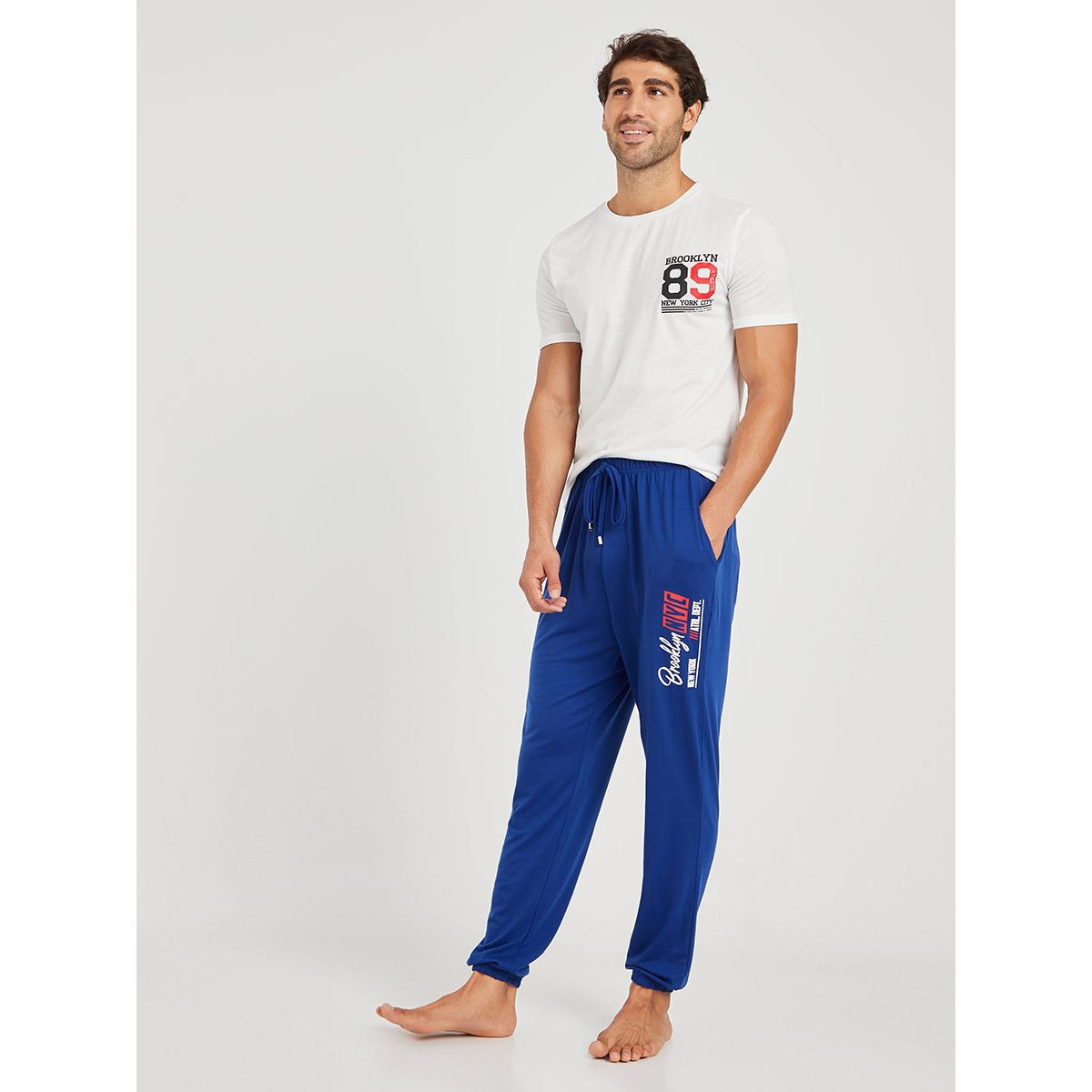 Styli Brooklyn 89 Short Sleeves T-shirt and Elastic Waistband Jogger Set-men-clothing-nightwear-sets-image-1