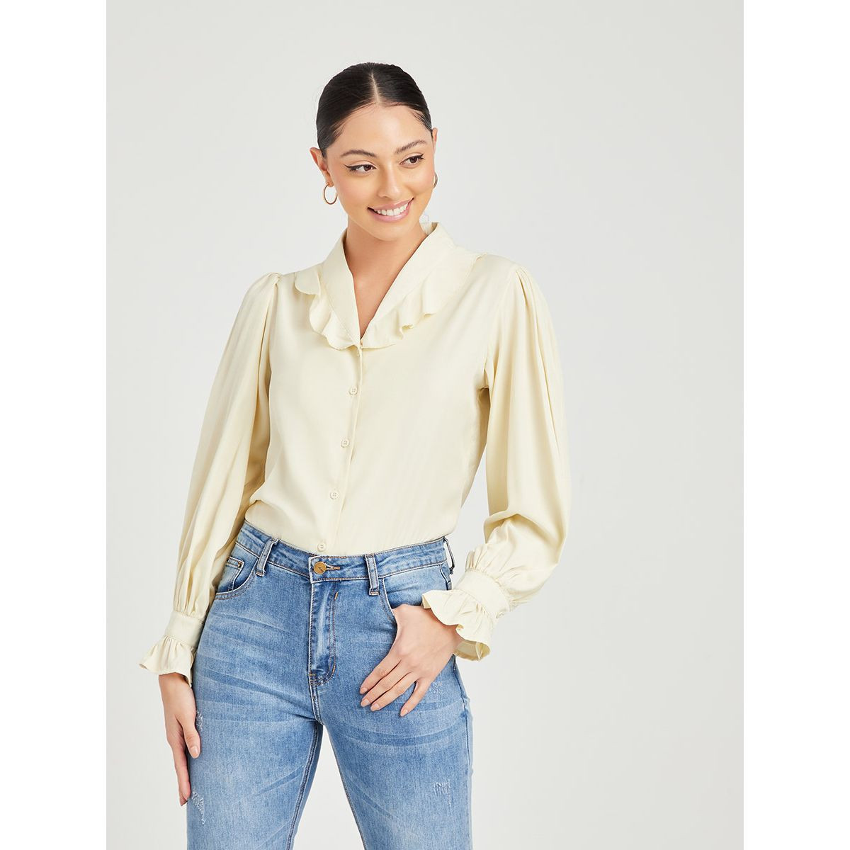 بلوزة باكمام طويلة من ستايلي-women-clothing-shirtsandblouses-blouses-image-1