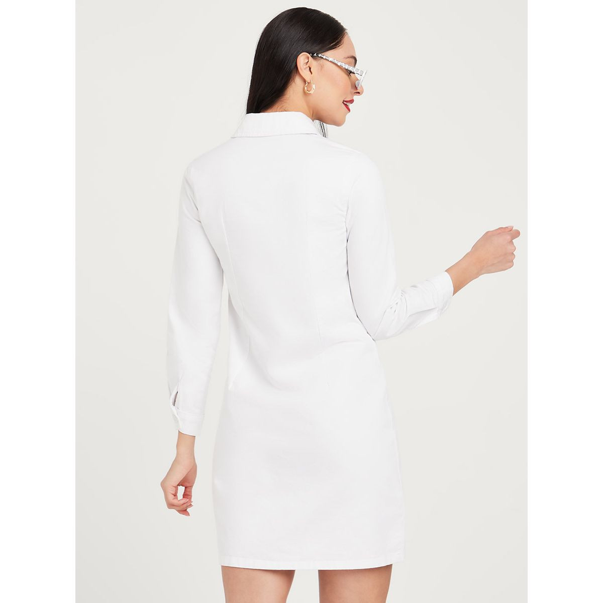 Styli Long Sleeves Collared Mini Shirt Dress-women-clothing-dresses-image-4