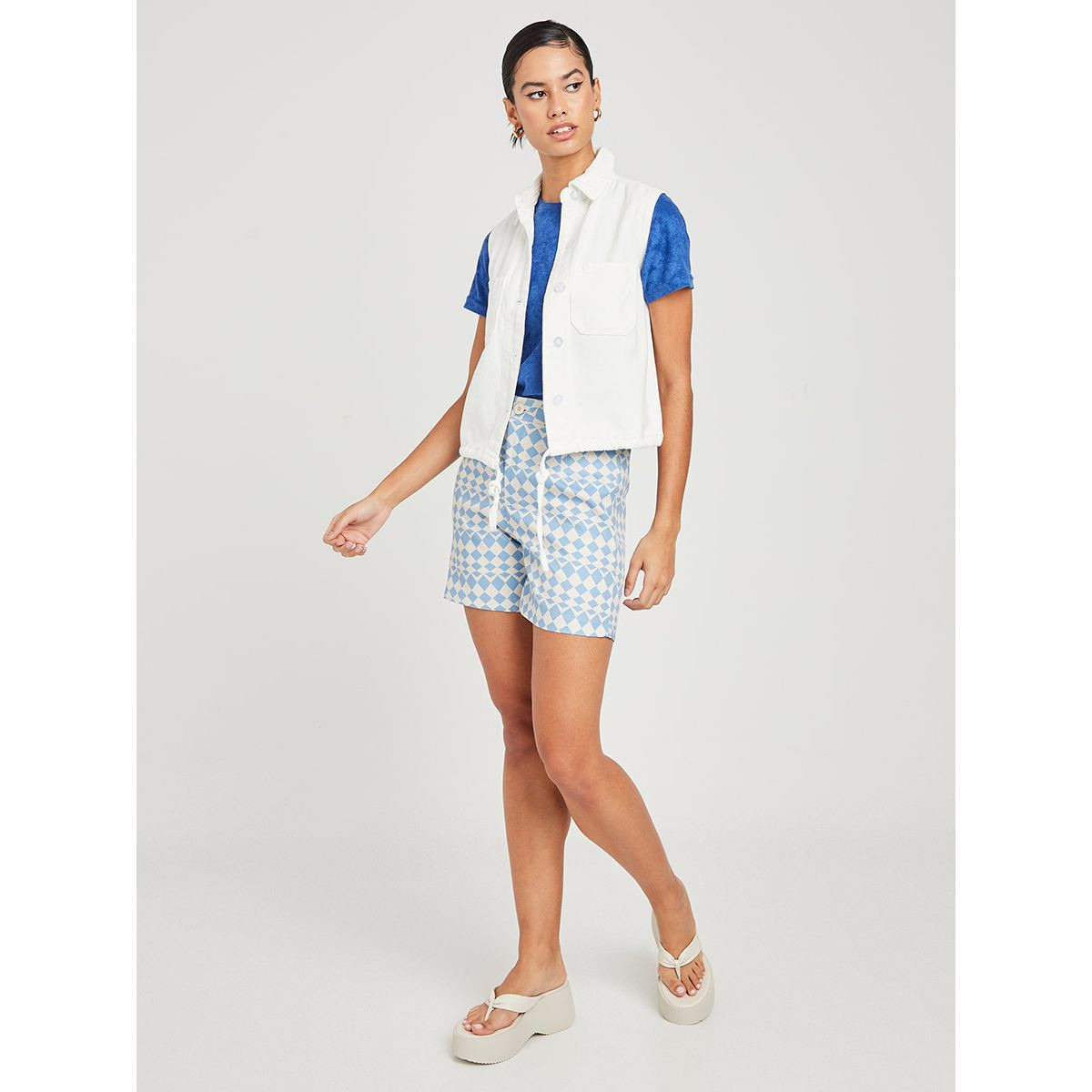 بلوزة دينيم بلا اكمام من ستايلي-women-clothing-shirtsandblouses-blouses-image-2