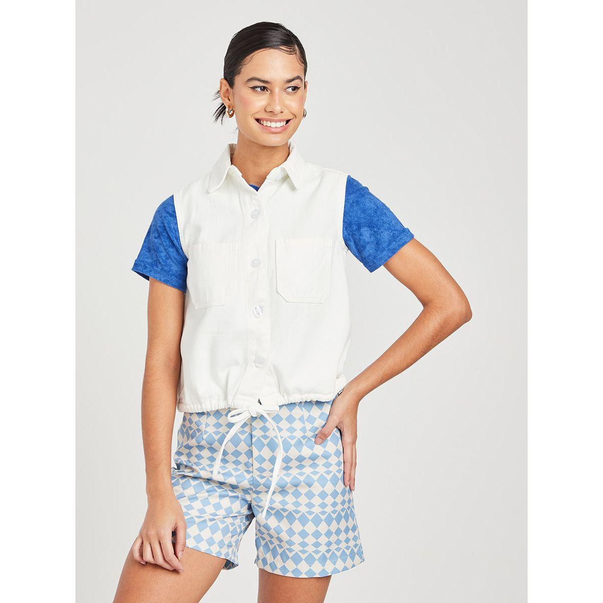 بلوزة دينيم بلا اكمام من ستايلي-women-clothing-shirtsandblouses-blouses-image-4