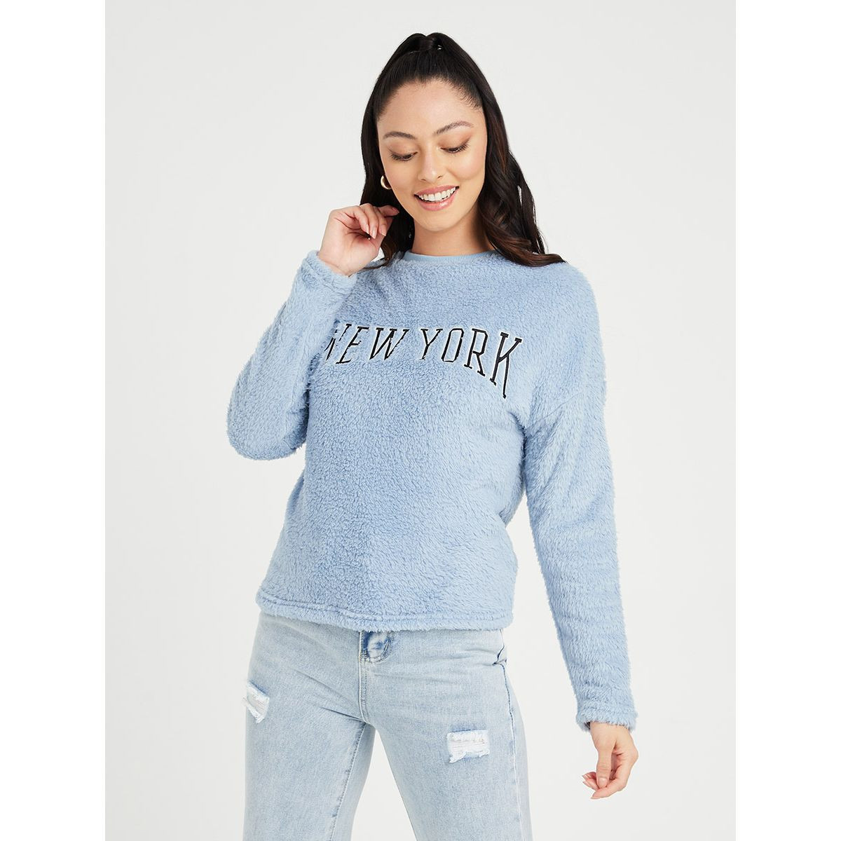 سويت شيرت باكمام طويلة من ستايلي-women-clothing-hoodiesandsweatshirts-sweatshirts-image-1