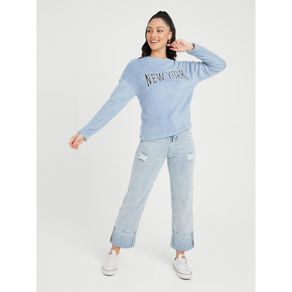 سويت شيرت باكمام طويلة من ستايلي-women-clothing-hoodiesandsweatshirts-sweatshirts-image-2