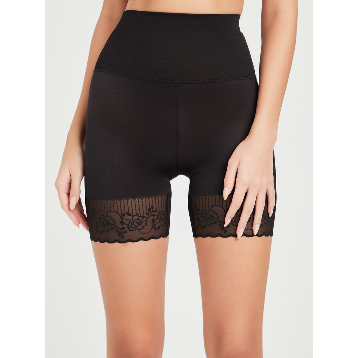 سروال داخلي مشد بتداخلات دانتيل من ستايلي-women-clothing-lingerie-shapewear-image-1
