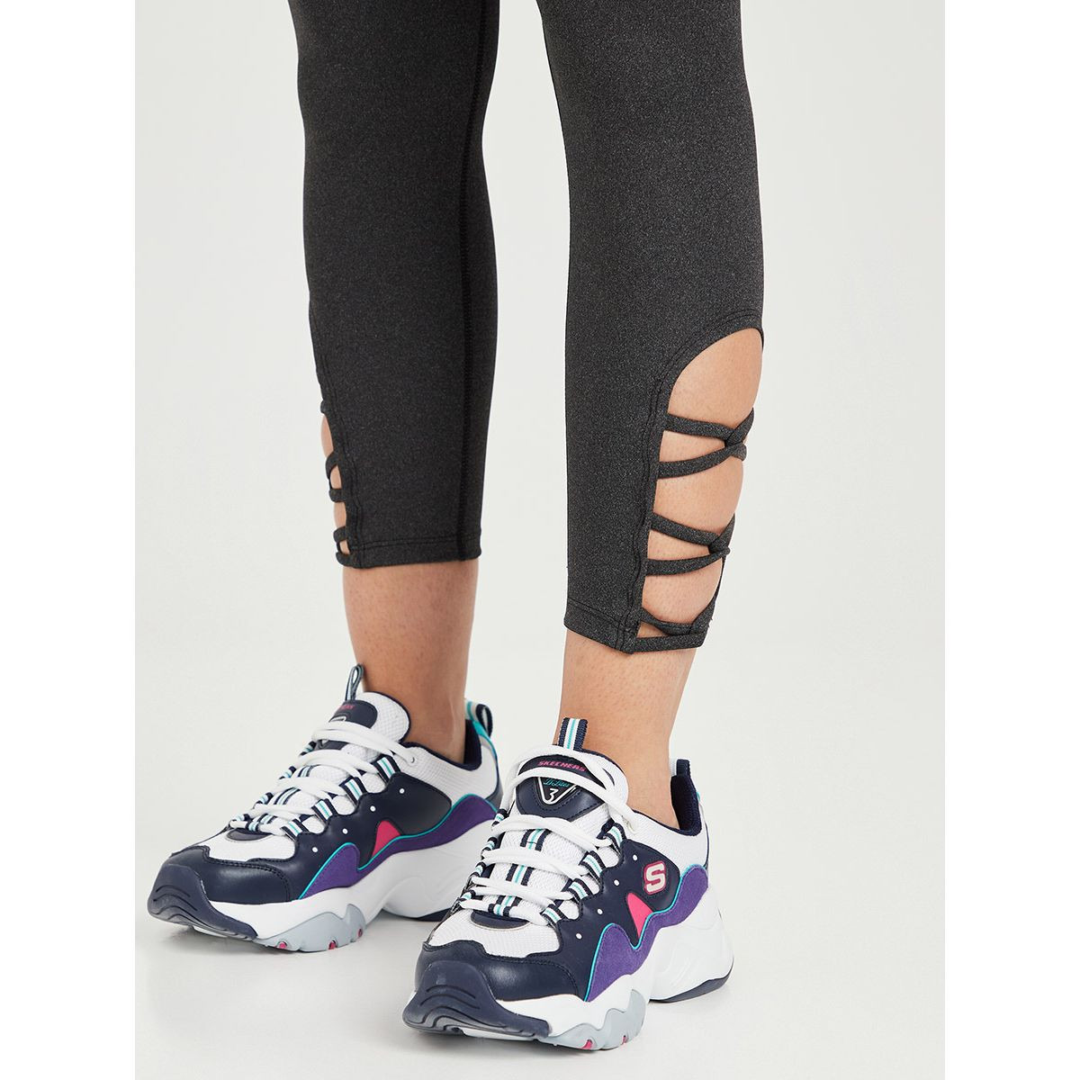 Lattice Ankle Detail Active Leggings-women-clothing-sportswearandactivewear-bottoms-image-3