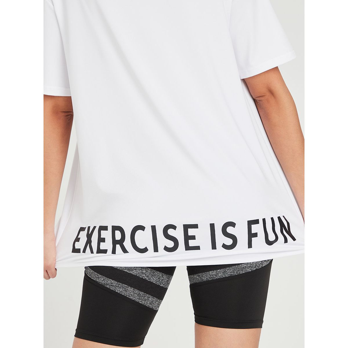 Styli Back Slogan Hem Loose Fit Jersey Active T-shirt-sports-women-clothing-tshirtsandvests-image-4