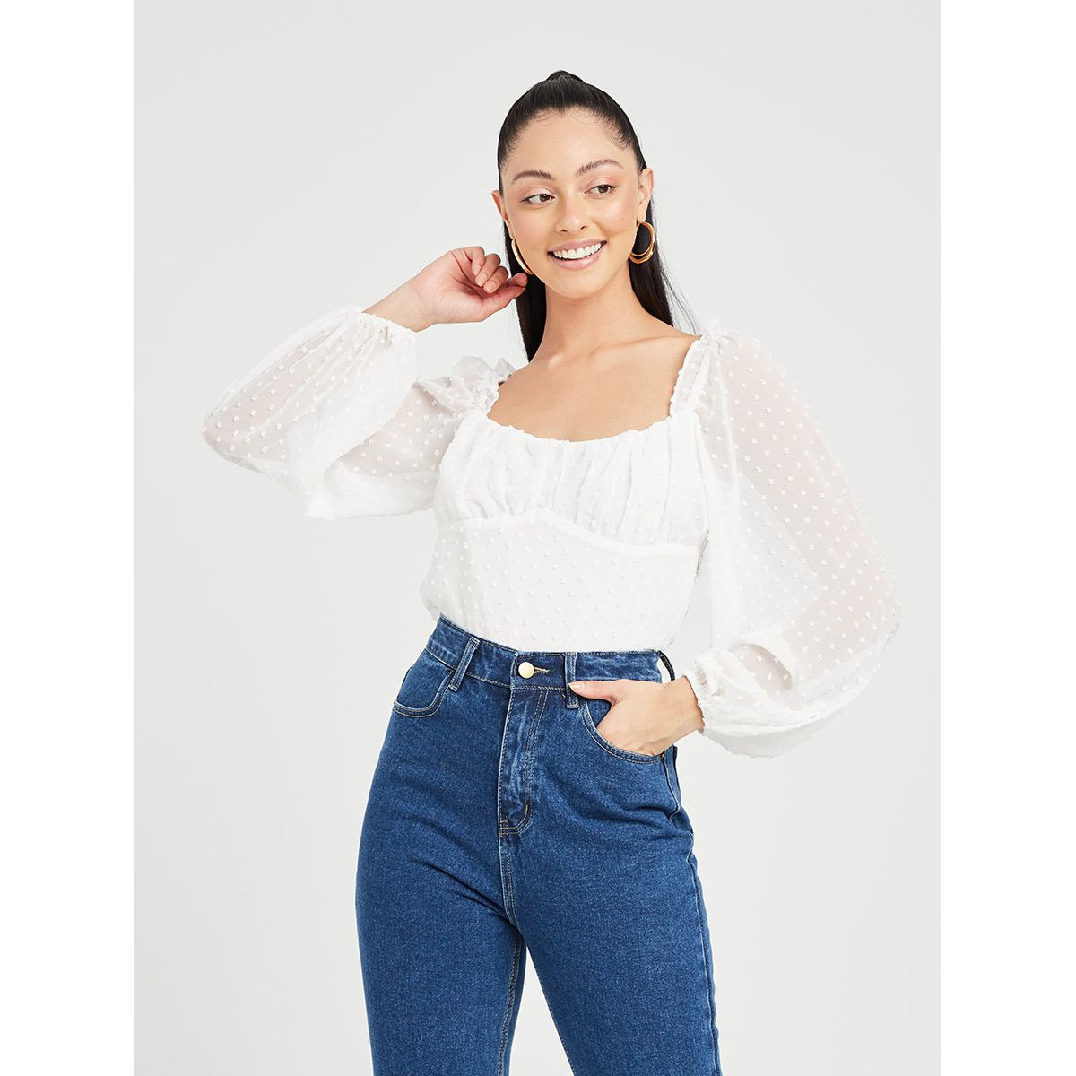 بلوزة باكمام طويلة-women-clothing-shirtsandblouses-blouses-image-1