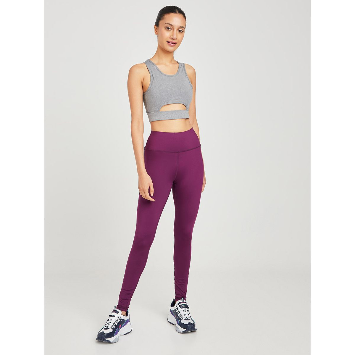 Pack of 2 - Solid Active Leggings-women-clothing-sportswearandactivewear-bottoms-image-3