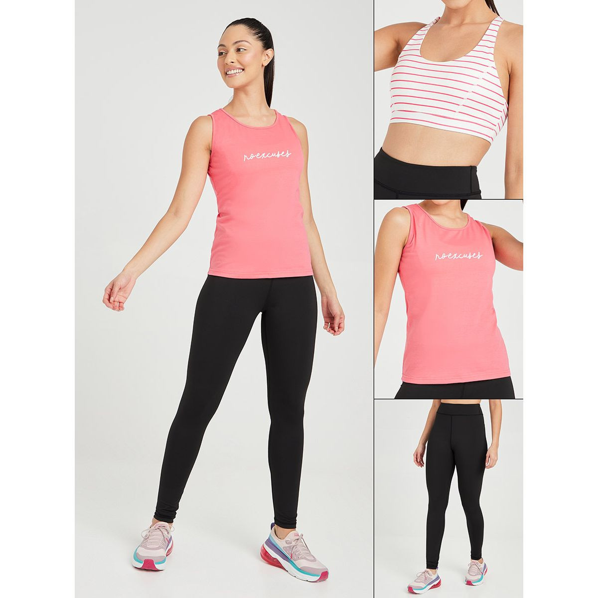 طقم من 3 ( بلوزة + صدرية + ليقنز ) من ستايلي-sports-women-clothing-trackpantsandtracksuits-image-1