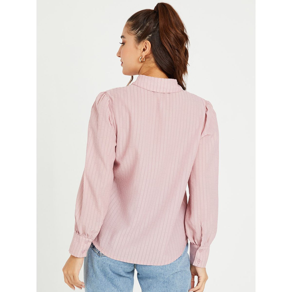 بلوزة باكمام طويلة وازرار غلق من ستايلي-women-clothing-shirtsandblouses-blouses-image-5