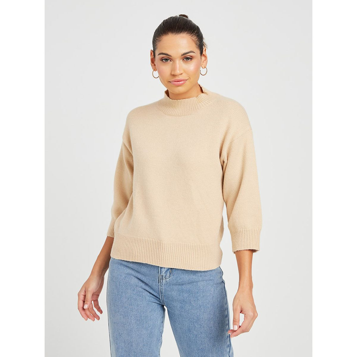 Short shop length sweaters