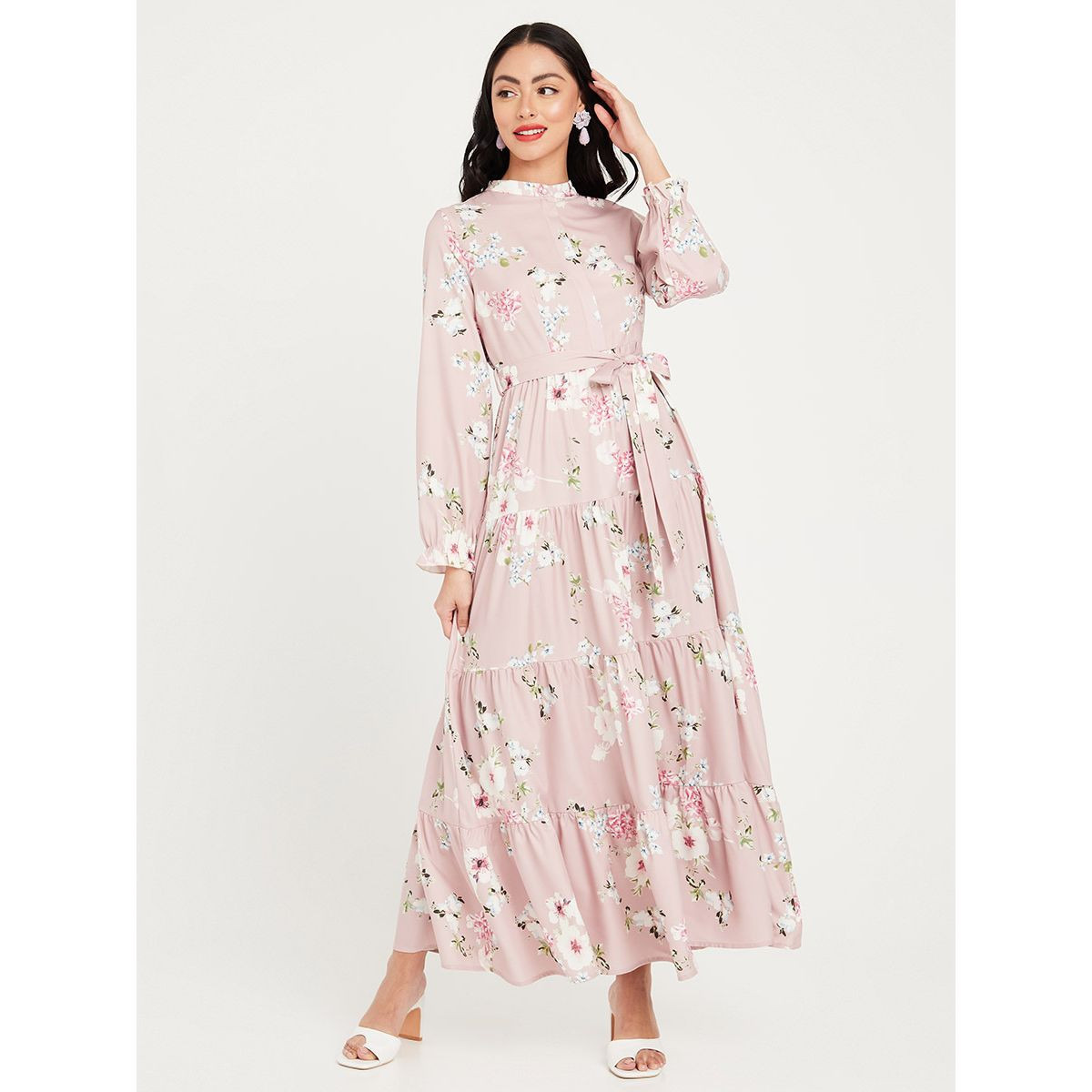 فستان طويل مطبع بزهور من ستايلي-women-clothing-dresses-image-1