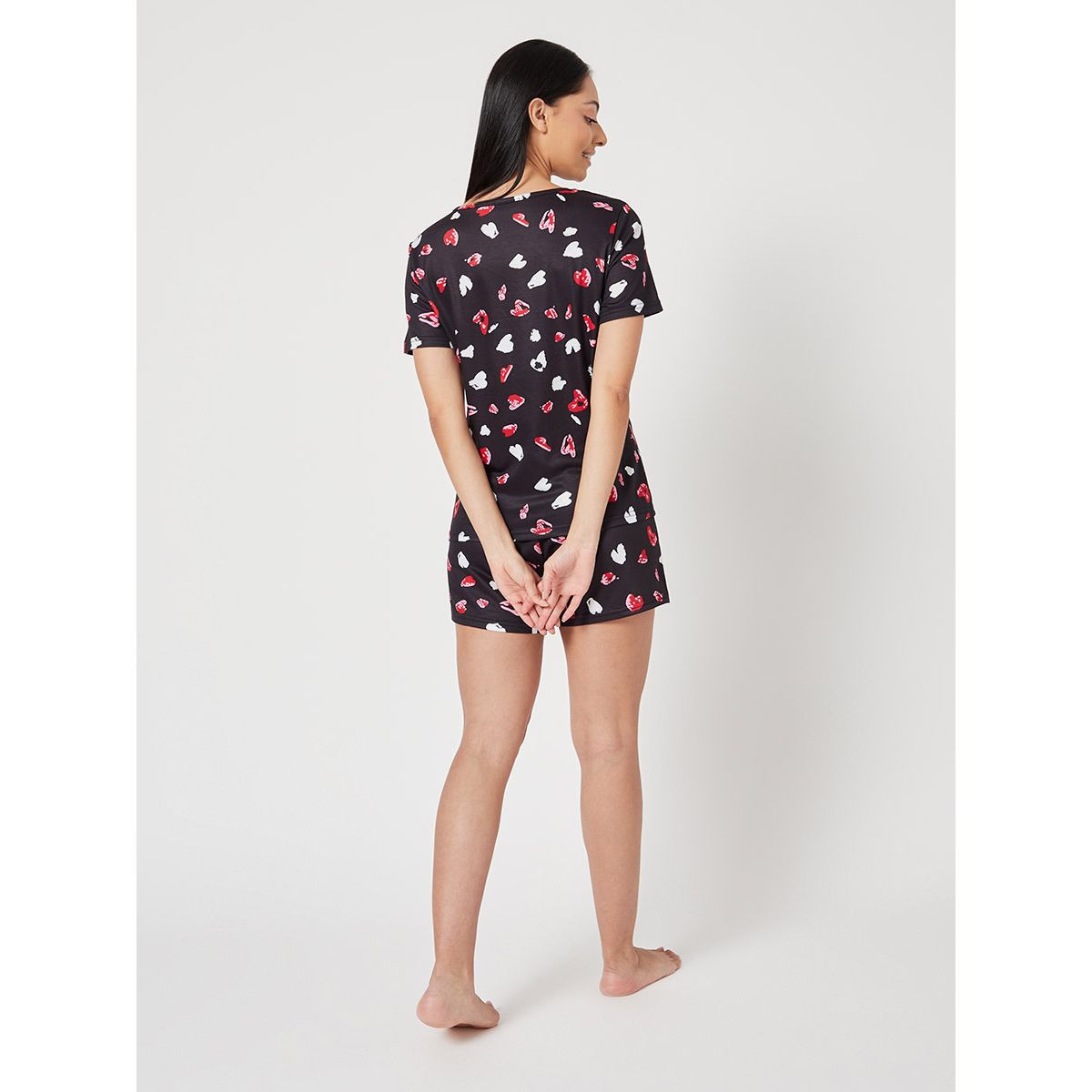 طقم من ( تيشيرت + شورت ) من ستايلي-women-clothing-nightwear-pyjamas-longsets-image-5