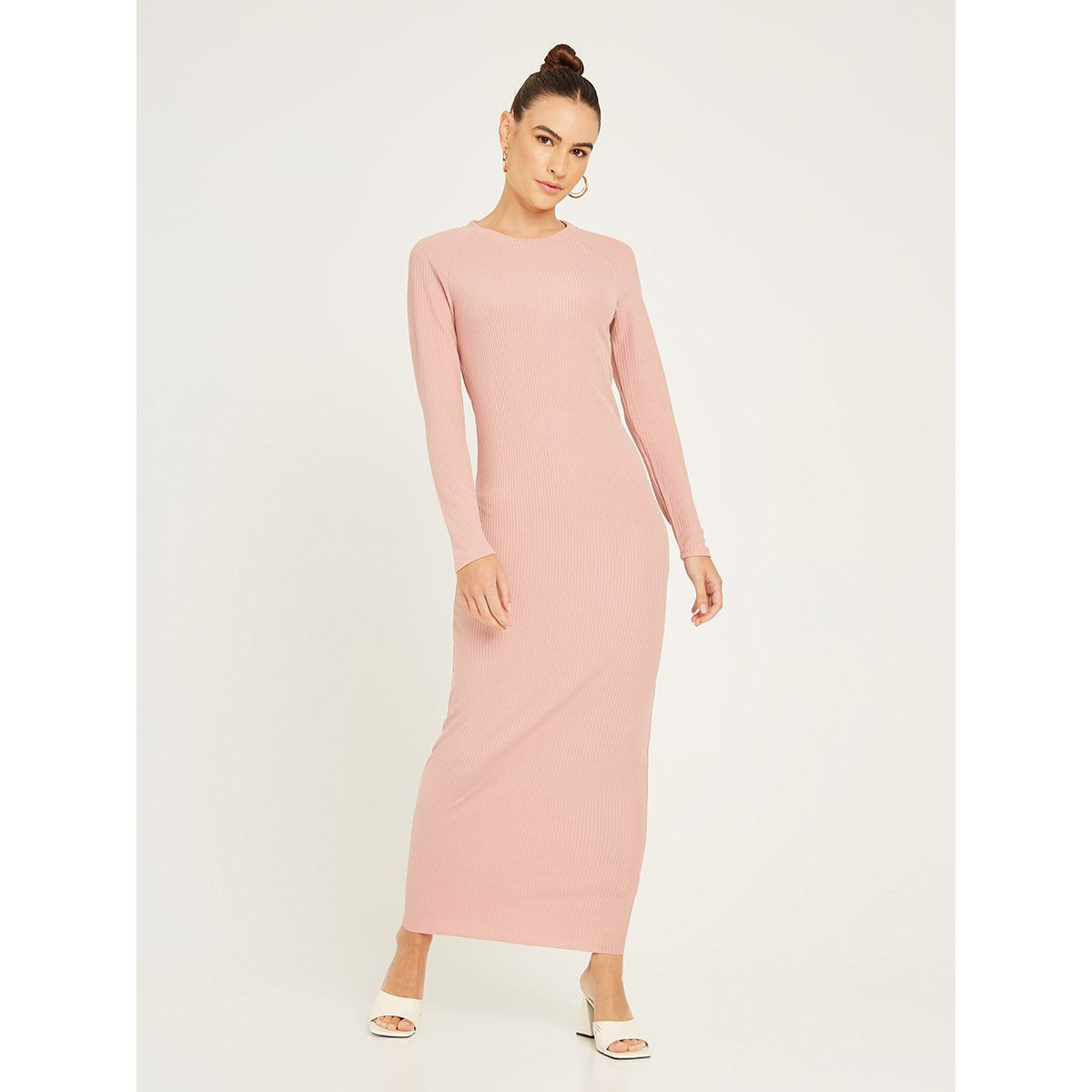 فستان طويل بياقة دائرية من ستايلي-women-clothing-dresses-image-1