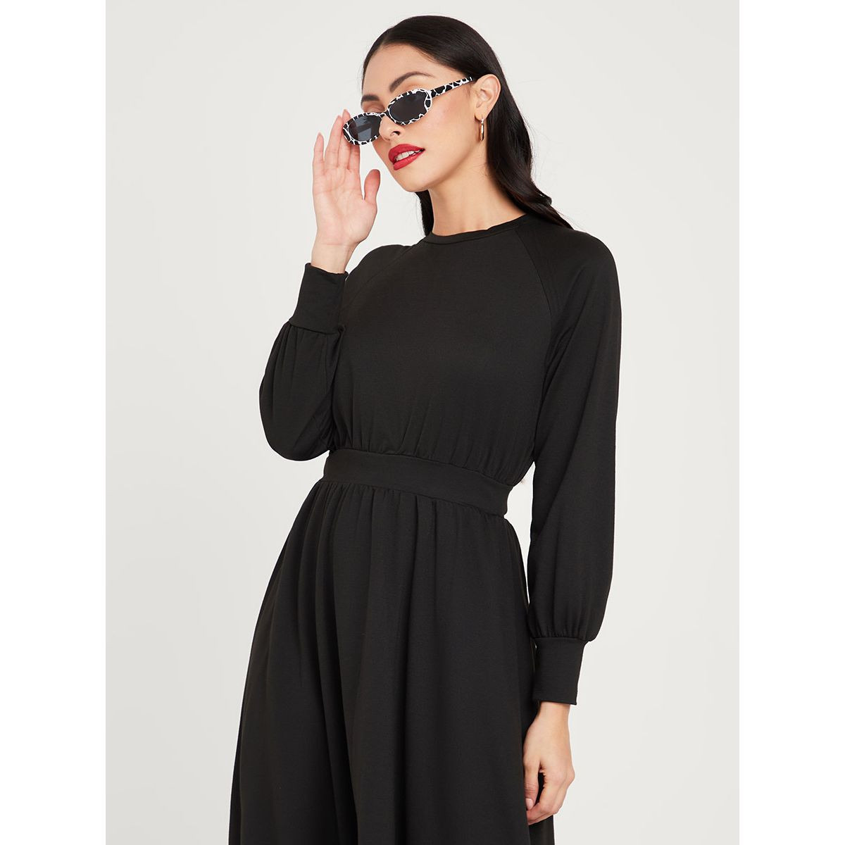 فستان طويل باكمام ريجلان من ستايلي-women-clothing-dresses-image-2