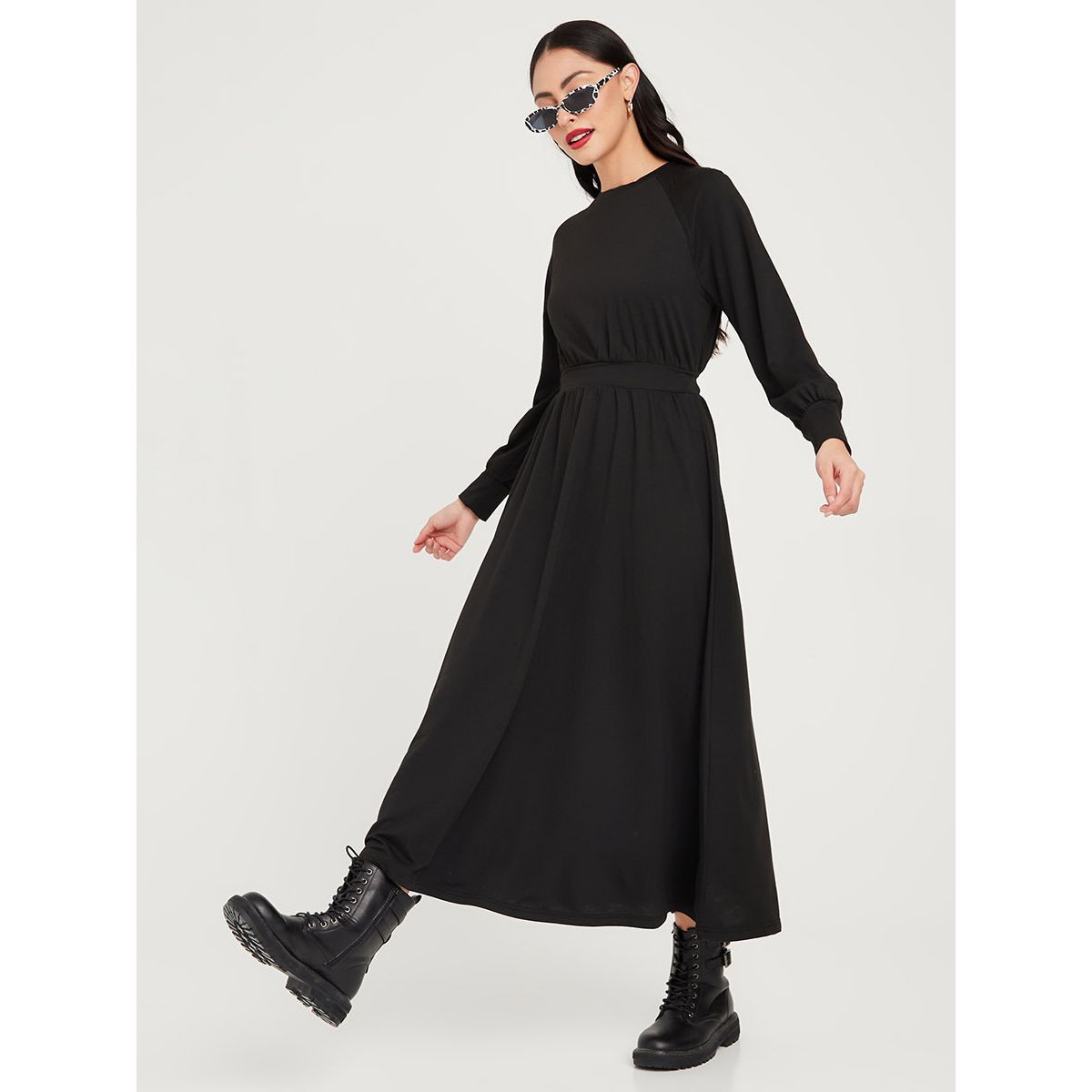 فستان طويل باكمام ريجلان من ستايلي-women-clothing-dresses-image-5
