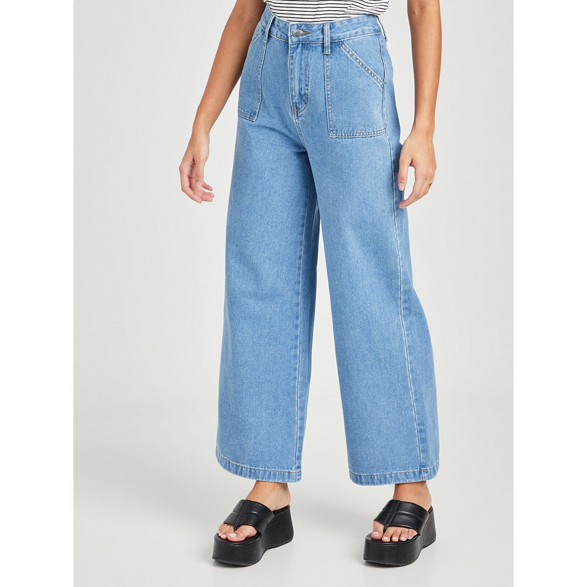 جينز بخصر عالي من ستايلي-women-clothing-bottoms-jeans-image-1
