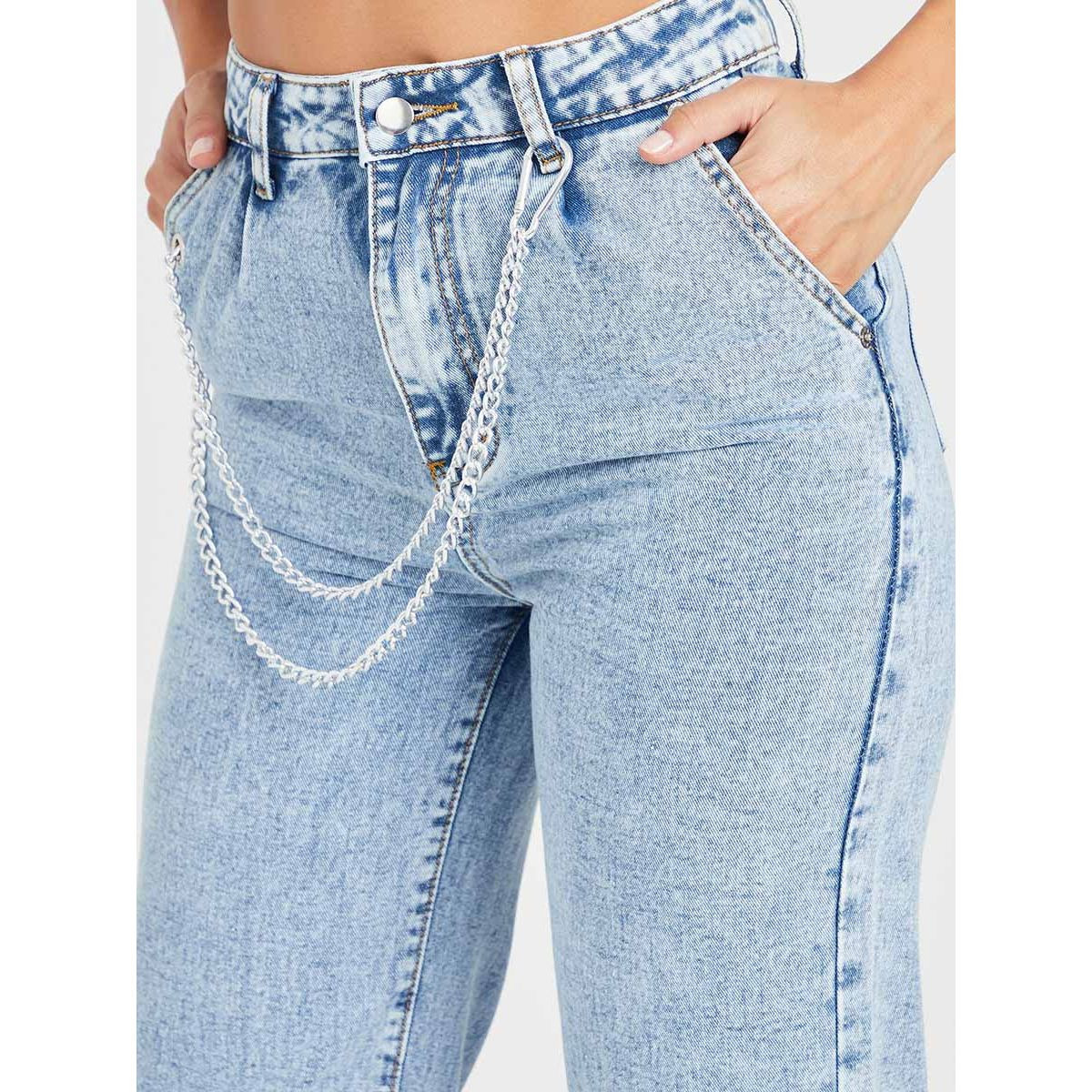 Styli High Waist Wide Leg Jeans with Chain Detail-women-clothing-bottoms-jeans-image-3