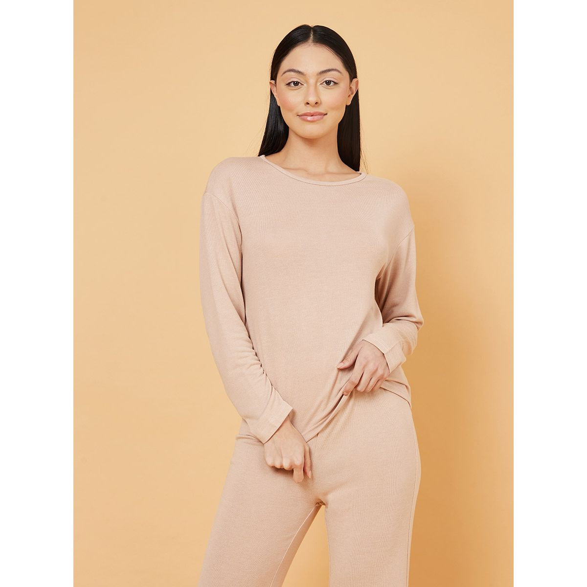 طقم من ( بلوزة + بنطال ) من ستايلي-women-clothing-tshirts-image-2