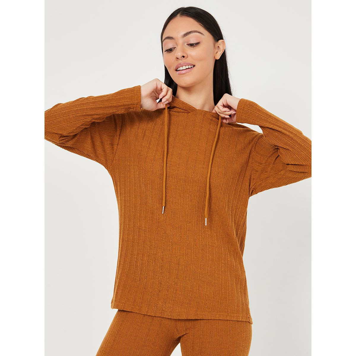 طقم من ( هودي + ليقنز ) من ستايلي-women-clothing-nightwear-pyjamas-longsets-image-2