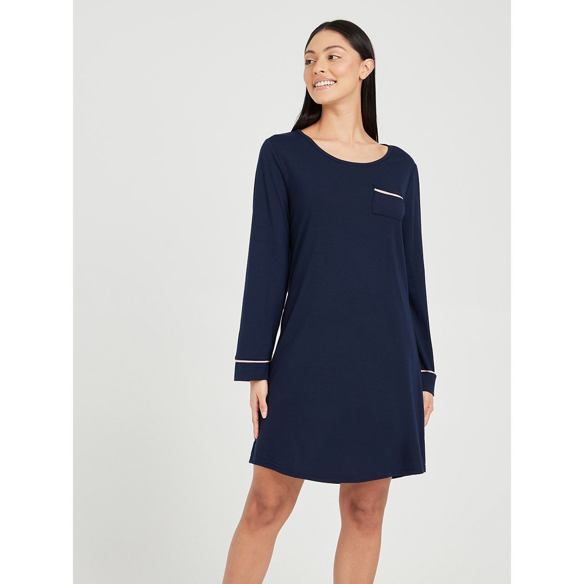 فستان باكمام طويلة من ستايلي-women-clothing-nightwear-nighties-image-1