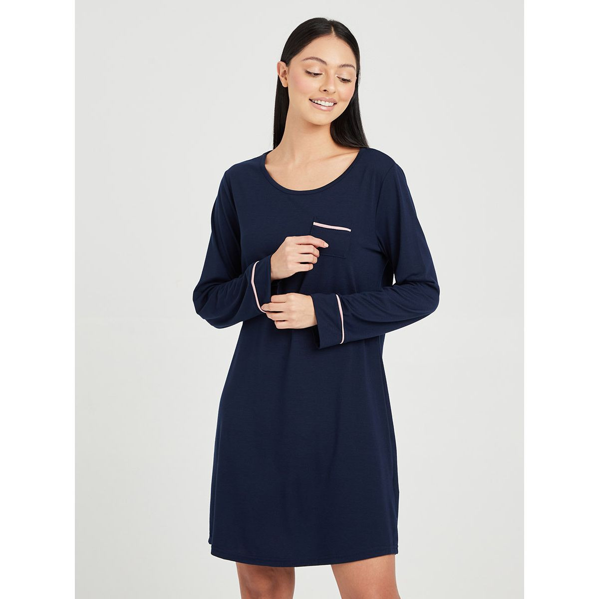 فستان باكمام طويلة من ستايلي-women-clothing-nightwear-nighties-image-3