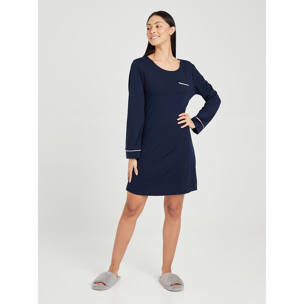 فستان باكمام طويلة من ستايلي-women-clothing-nightwear-nighties-image-6
