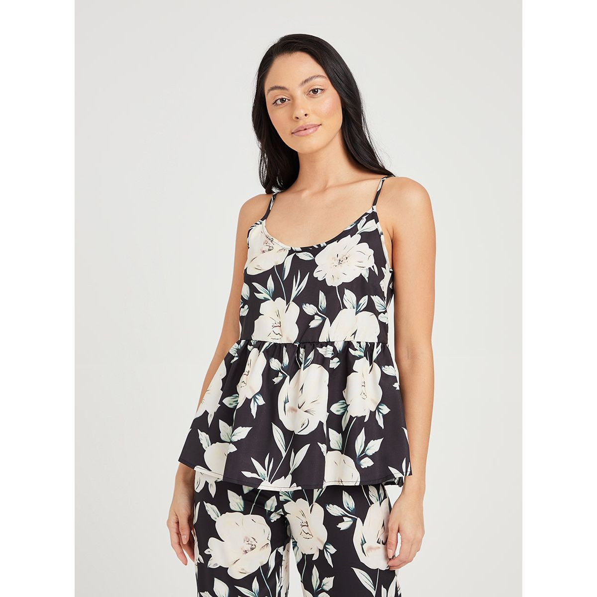 Styli Pack of 3 - Floral Cami Trouser and Robe Set-women-clothing-nightwear-pyjamas-longsets-image-5