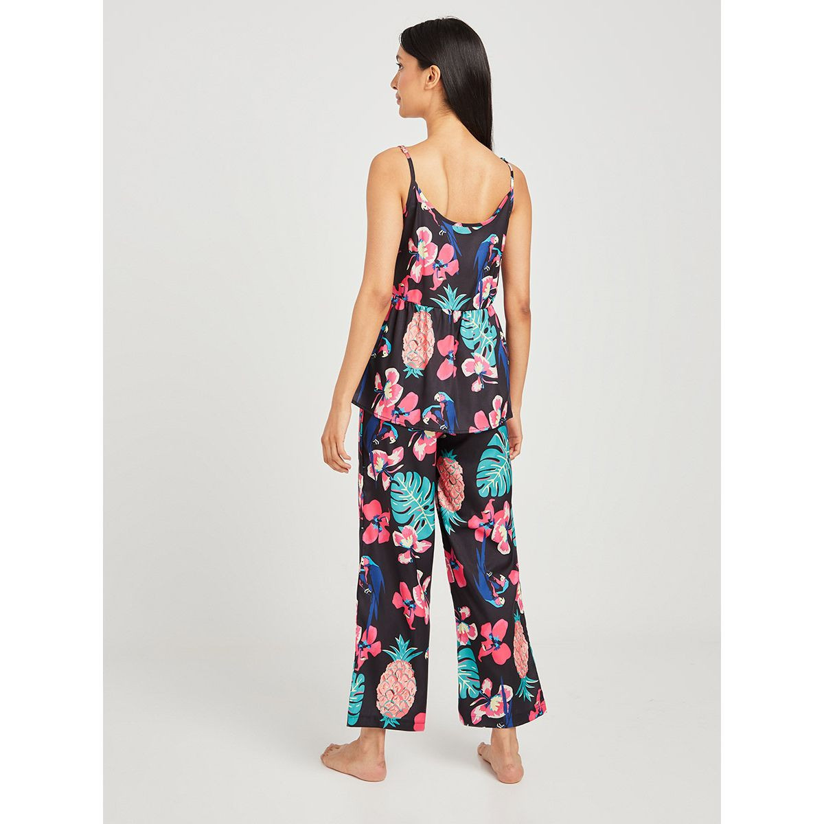 طقم من ( بلوزة + بنطال + روب ) من ستايلي-women-clothing-nightwear-pyjamas-longsets-image-7