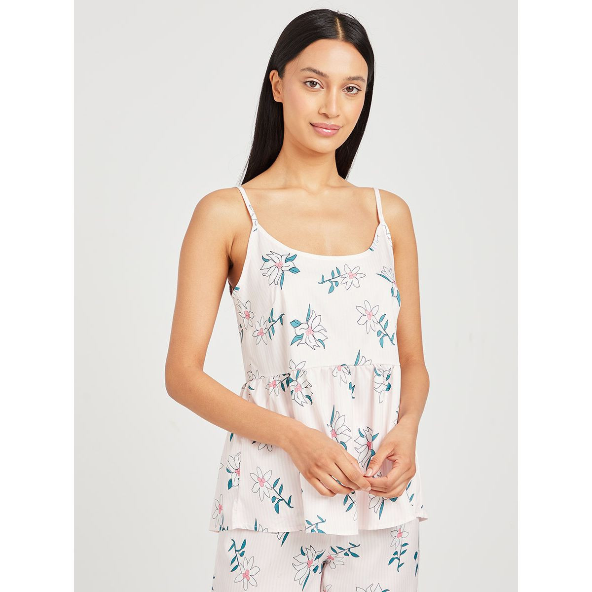 Styli Pack of 3 - Floral Cami Trouser and Robe Set-women-clothing-nightwear-pyjamas-longsets-image-5