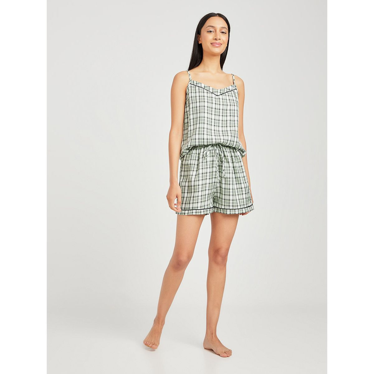 طقم من ( بلوزة + شورت ) من ستايلي-women-clothing-nightwear-pyjamas-longsets-image-3
