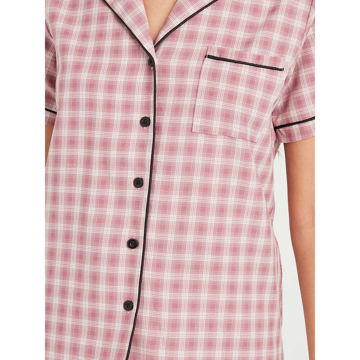 طقم من ( قميص + شورت ) من ستايلي-women-clothing-nightwear-pyjamas-longsets-image-3