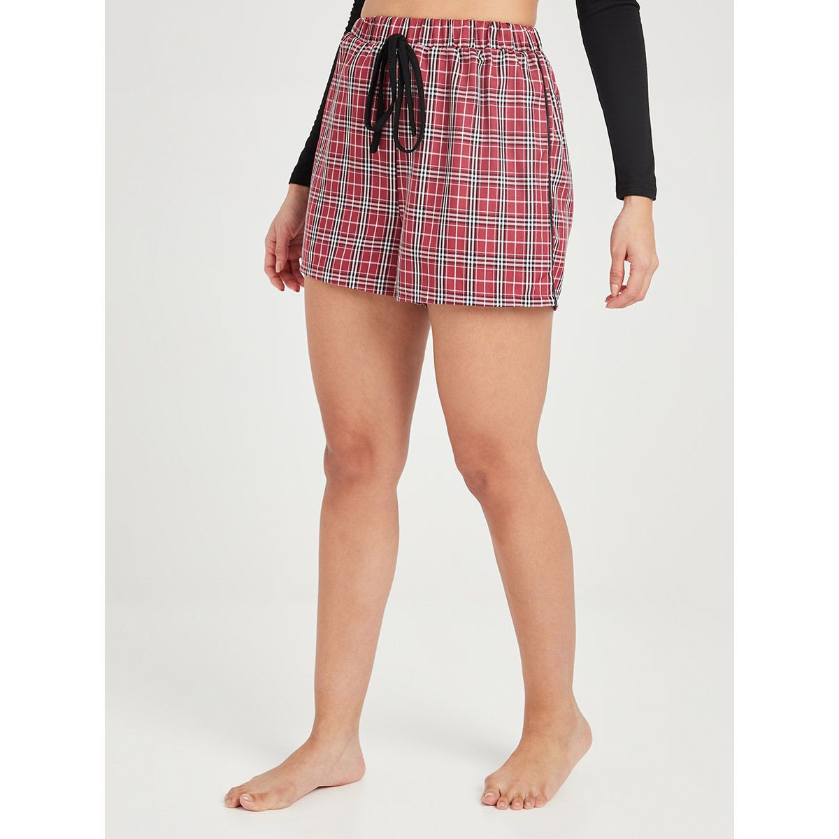 طقم من ( بلوزة باكمام طويلة + شورت ) من ستايلي-women-clothing-nightwear-pyjamas-longsets-image-6