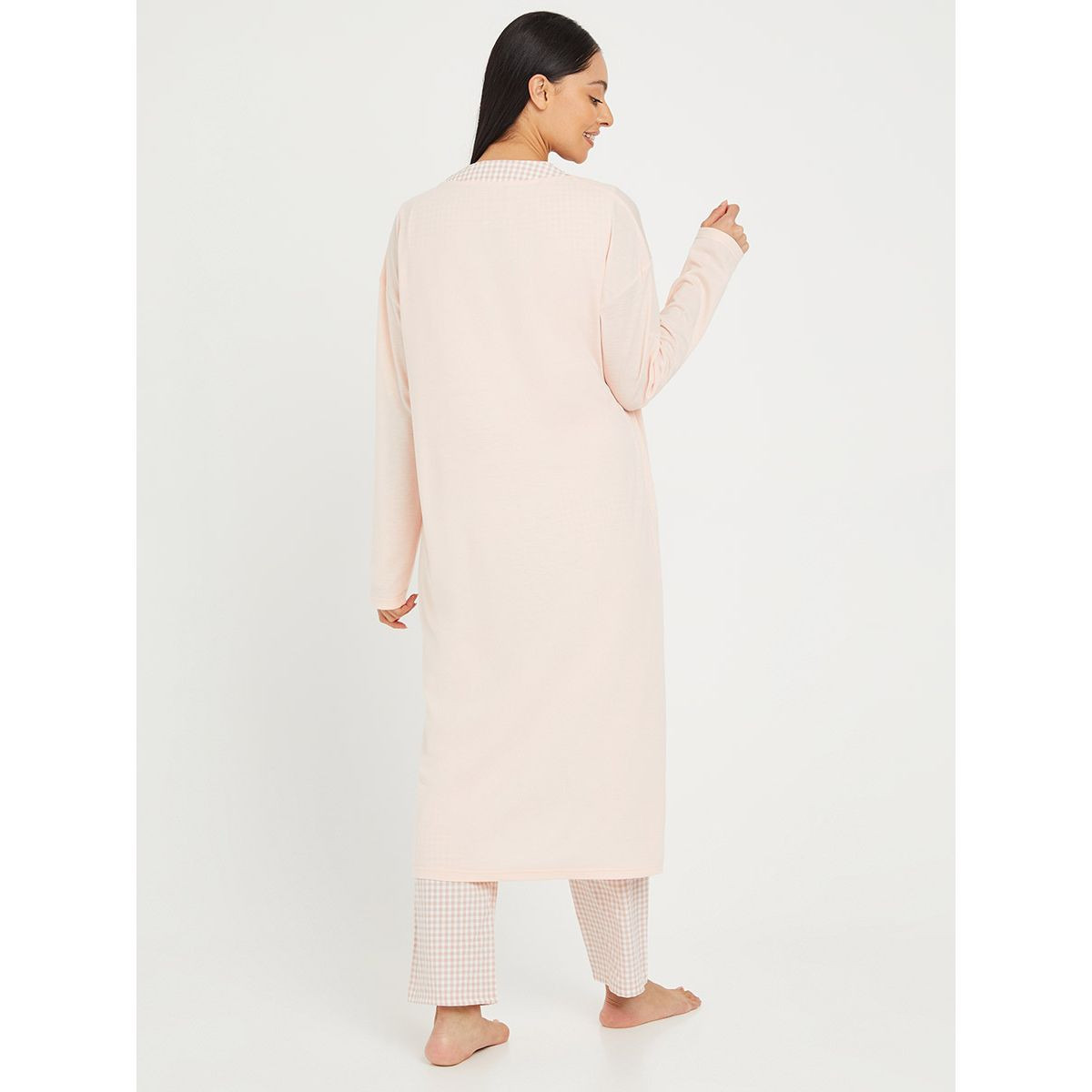 طقم من 3 ( بلوزة + بنطال + روب ) من ستايلي-women-clothing-nightwear-pyjamas-longsets-image-7