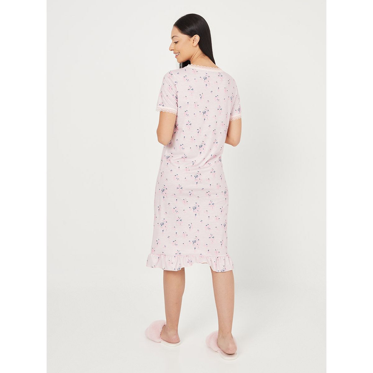 فستان مطبع بزهور من ستايلي-women-clothing-nightwear-nighties-image-4