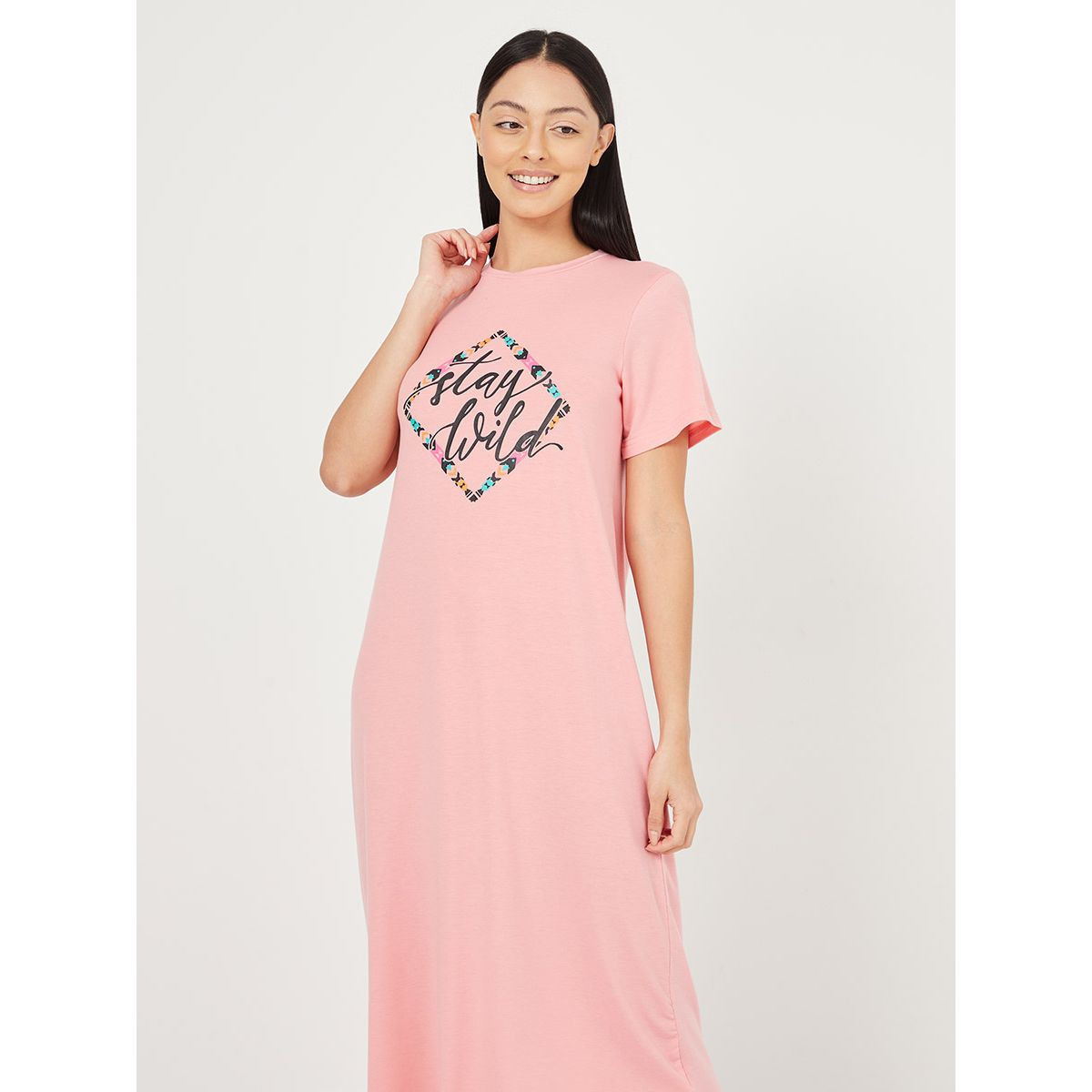 فستان باكمام قصيرة من ستايلي-women-clothing-nightwear-nighties-image-2